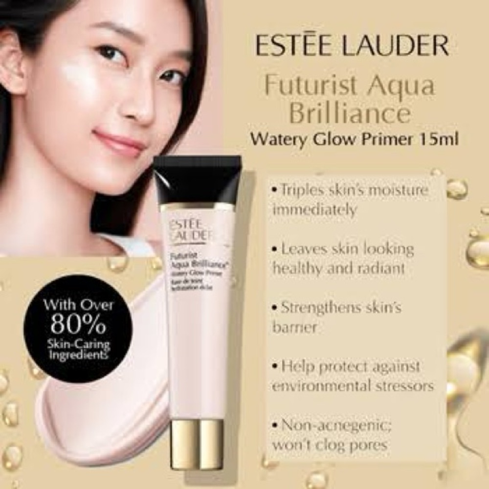 Estée Lauder Skincare Glow Giving Futurist Aqua BrillianceWateryGlow Primer 15ml